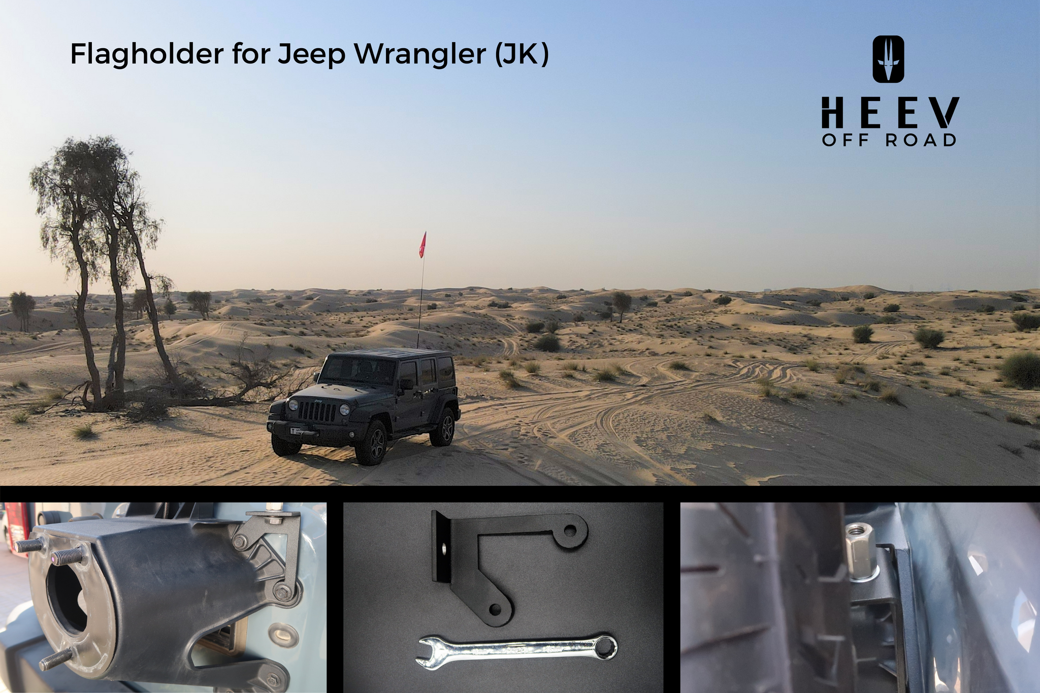 Flag Holder for Jeep Wrangler – HEEV Off Road